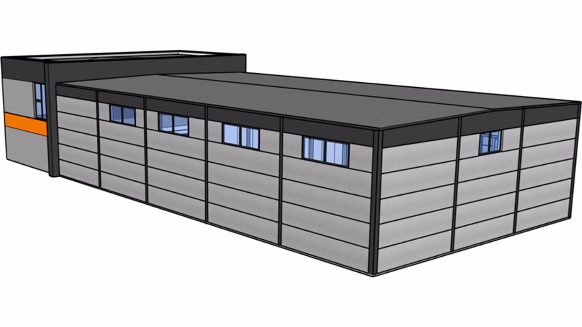 Budynek H18-B2-1 - widok SketchUp - zdjęcie 3
