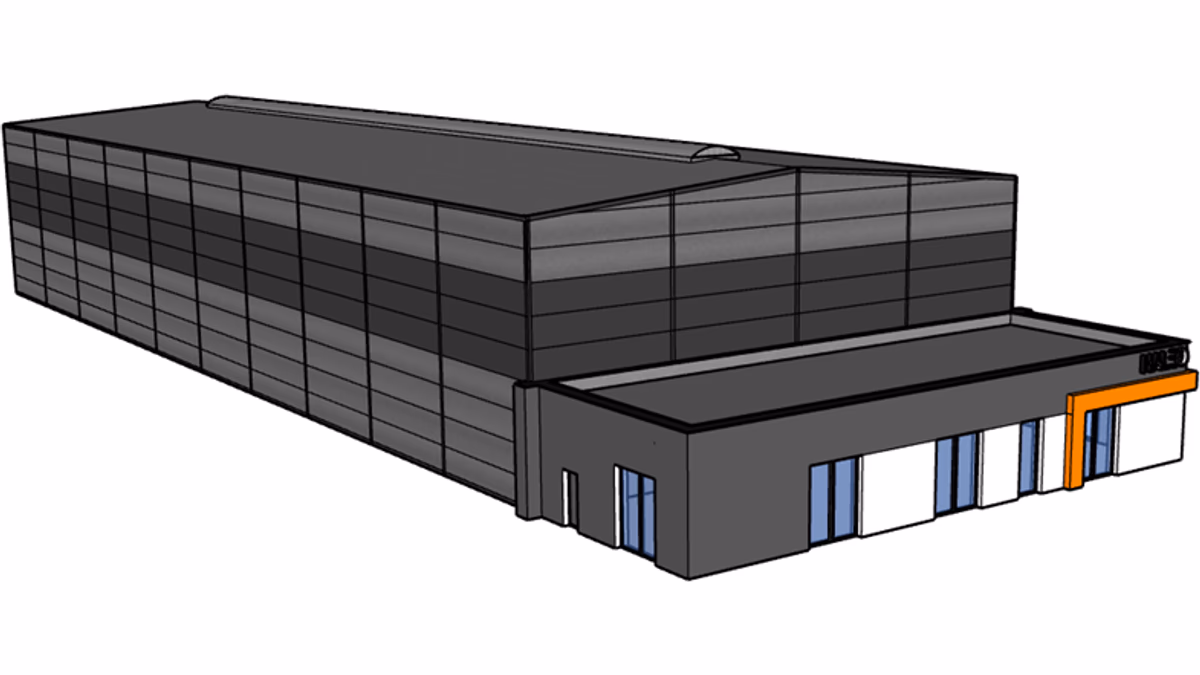 Budynek H24-B1 - widok SketchUp - zdjęcie 2