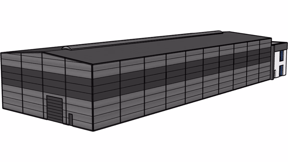 Budynek H24-B2 - widok SketchUp - zdjęcie 3